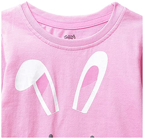 Image of miniklub Girls Grey Printed Pure Cotton Top