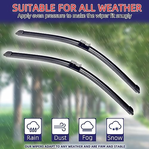 Essuie-glace pour VW Caddy 2K 2004-2007 | Pack complet caoutchouc souple - 5
