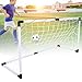HERCHR Soccer Goal Kits, Soccer Training Equipment Portable Soccer Goals Set of Football, Silver Peg, Goal Net, Pipe, Corner Connection Pipe