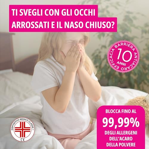 Allergosystem 2pz Federe Copricuscini Letto Matrimoniale Antiacaro 50x80cm - Dispositivo Medico Antiacaro e Anallergico MADE IN ITALY - Linea Sogno - 3
