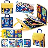 モンテッソーリ おもちゃ 子供 恐竜バックパックおもちゃ 18IN1 早期開発 指先訓練 男の子 女の子 誕生日プレゼント 入園準備 多機能 知育玩具感覚教具 持ち運び便利 1-6歳 安全認証