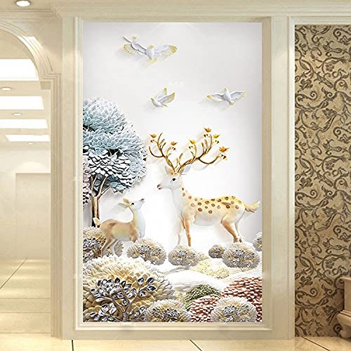 Art de diamant wapiti 80x220cm avec strass 5D haute brillance