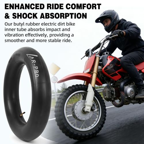 Image of AR-PRO (2-Pack) 3.50-10 Inner Tube with TR87 Angled Valve Stem, Replacement Heavy-Duty Inner Tube for Dirt Bike Scooter Moped ATV, Made from Durable Butyl Rubber