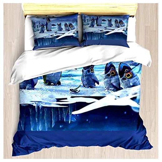 KASABULL Bettwäsche Subnautica: Unter Null - Penglings und PengwingsBettbezug Set mit Marmor Muster, 3 teilig microfaser Bettwäsche warme Bettbezüge mit Reißverschluss 135x200 cm