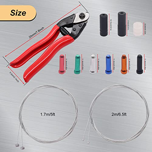 Weideer 73Pcs Bike Cable Cutter With Brake Cable Shifter Cable End Caps O-Rings Stainless Steel Wire Cutter Set For Mountain Bike Road Bike #TOP5