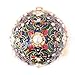 Apropos Hand-Painted Vintage Style Faberge Egg with Rich Enamel and Sparkling Rhinestones Jewelry Trinket Box (Blue)