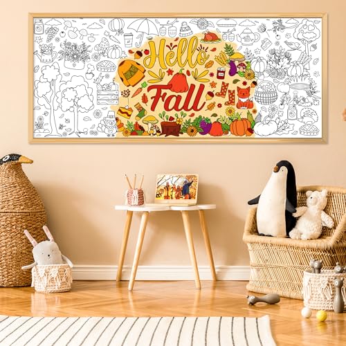 Ohome FALL COLORING-OHOME-01 Fall Giant Coloring Poster/Tablecloth thumb #4