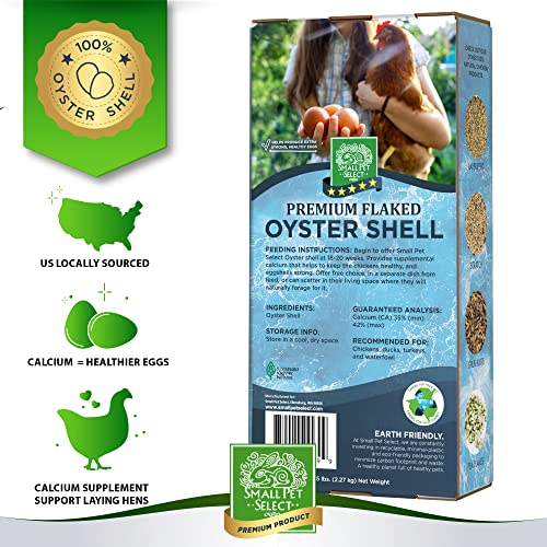 Small Pet Select 5-FLKEDOYSTER 100% Flaked Oyster Shell, Calcium Supplement For Chickens thumb #1