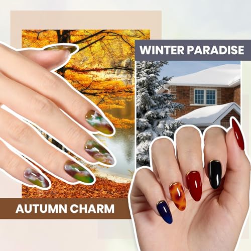 Image of Beetles Gel Nail Polish Kit with U V Light, 55 Colors Gel Polish 81 Pcs Nail Stuff Kit for All Seasons with Base and Matte&Glossy Top Coat Color Enchantment Plus Soak Off Gifts for Women