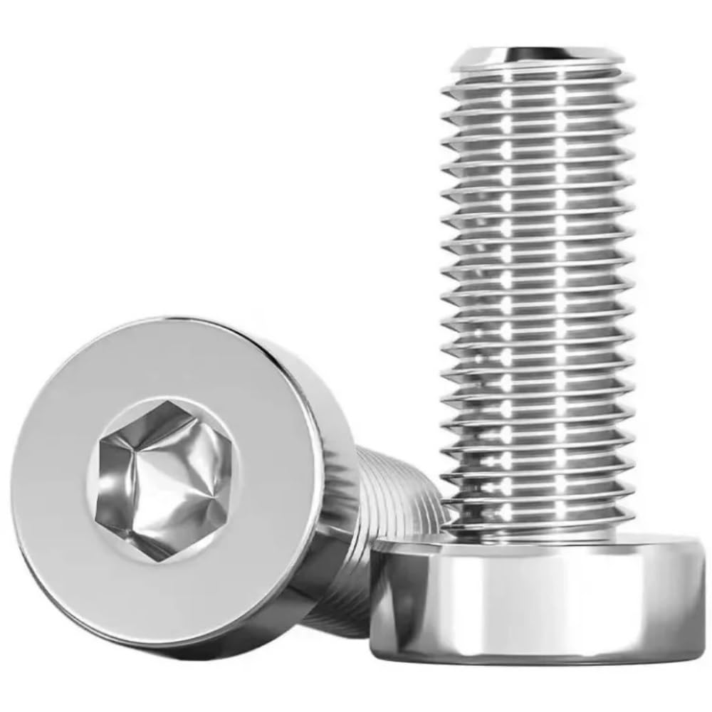 WUUKEPSG Ss 304 Hexagon Socket Head Cap Screws with Low Head/14Mm/M8 (5Pcs)