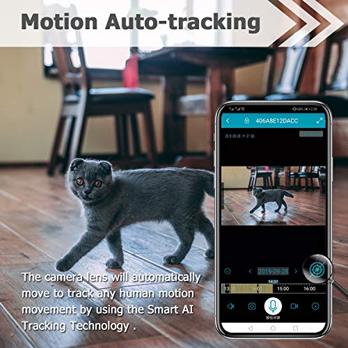 BIOXO Pet Monitor Camera, 1080P HD Ptz IP Camera, Night Vision Camera for Dog/Cat/Baby Monitor Home Security Camera… - Image 3