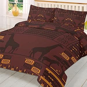 Cute Baby Lion Bedding Safari, Duvet Cover Set & Pillowcase, Zipper Be