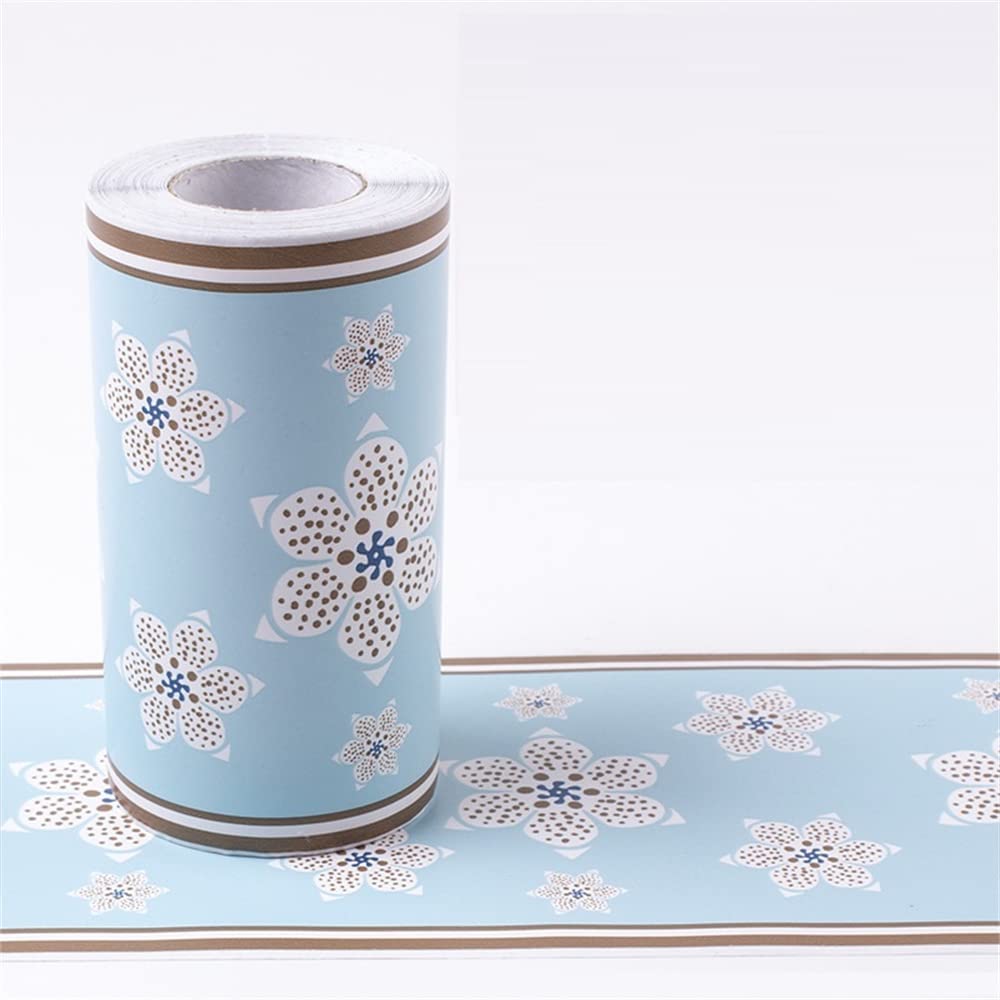 LYHYDMA Wallpaper Border 10M/Roll Self Adhesive Waterproof Waist Lines Wallpaper Bathroom Skirting Line Decor Baseboard Corridor Floor Borders Sticker(31)