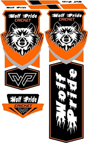 Image of WP Orange Cricket Bat Sticker