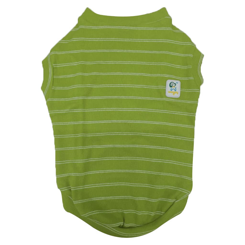 See full amazon price history chart for WAGZY Green & White Stiped Woven Stretchable T-Shirts for Puppies, Kitten, Dogs and Cats (22" - XXL) WAGZY Green & White Stiped Woven Stretchable T-Shirts for Puppies, Kitten, Dogs and Cats (22" - XXL) (B0CDH62YXX) Amazon Price History, Amazon Price Tracker