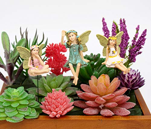 Fanwnki Fairy Garden Vintage Resin Fairy Figurines For Outdoor Garden Yard Lawn Supplies Home Decor Set Of 6 #TOP3