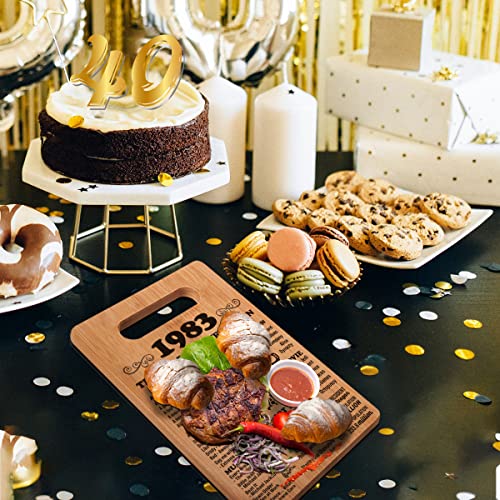 Henghere 40Th Birthday Gifts For Women Or Men, Happy 40 Year Old Birthday Gifts, 40Th Birthday Present, Vintage 40Th Birthday Decorations - Cutting Board #TOP3
