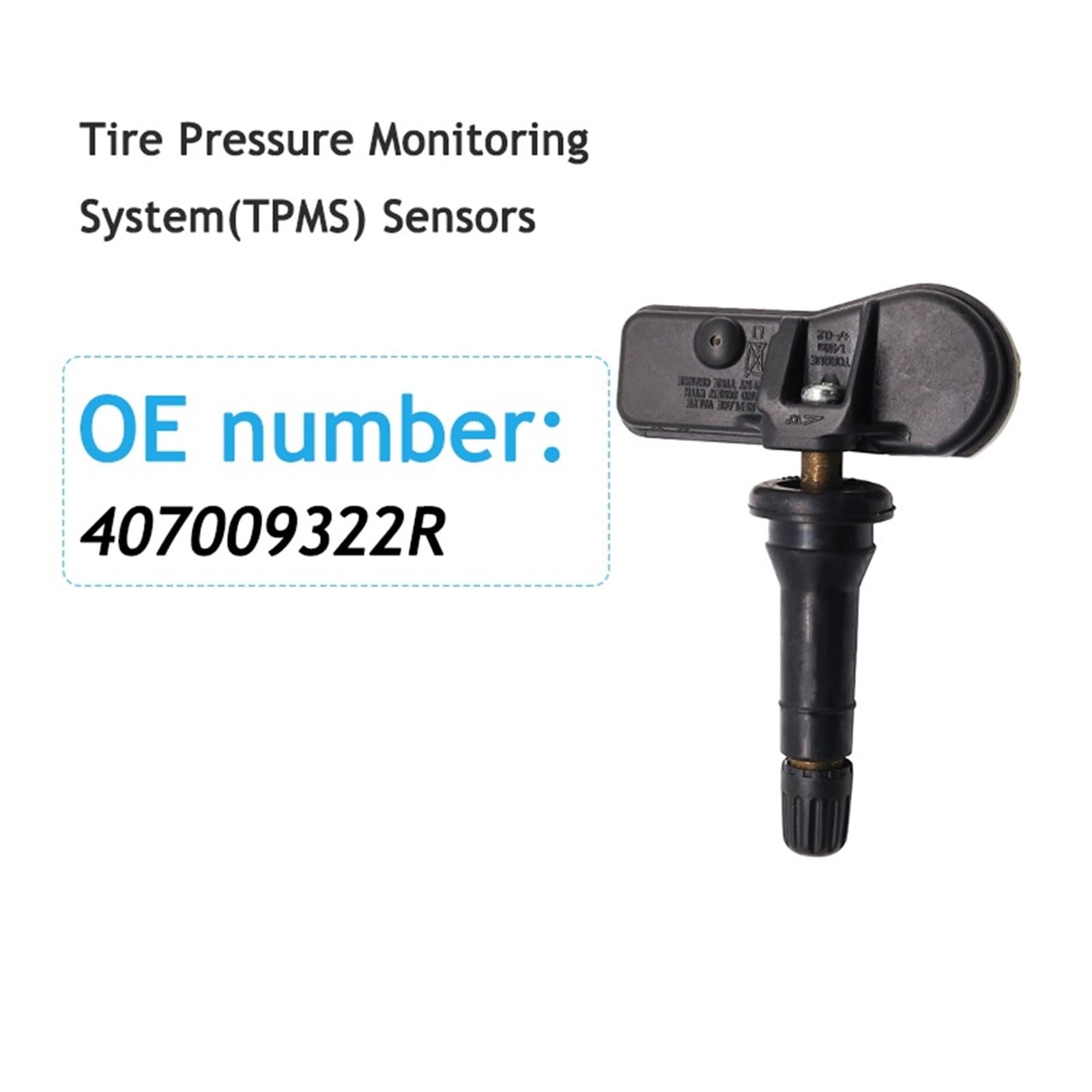 4 piezas 407009322R 433 MHz Sensor TPMS Sensor de presión de neumáticos