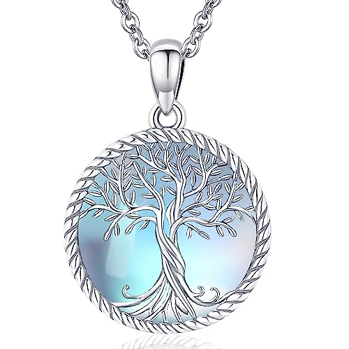 Odinstone Tree of Life Necklace Sterling Silver Pendant for Women | Hypoallergenic Family Tree Necklaces Jewelry for MomWifeGrandmawith Fine Gift Box 182 inch Chain product thumbnail 9