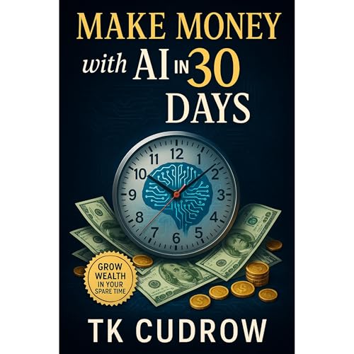 Make Money with AI in 30 Days: A Complete Beginner’s Guide to Fast Online Income Audiolibro Por TK Cudrow arte de portada