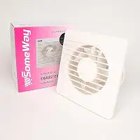 Exaustor Doméstico Para Banheiro De 4" 127/220V Potência 18W Super Silencioso 15cm Com Tela Anti-Inseto