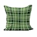 Doux Taie D’Oreiller pour Canapé, Mosaïque De Tuiles Britanniques Irlandaises À L'Ancienne dans des Couleurs Vertes Vibrantes Housse De Coussin Décoratives Housse d'oreiller 45X45Cm