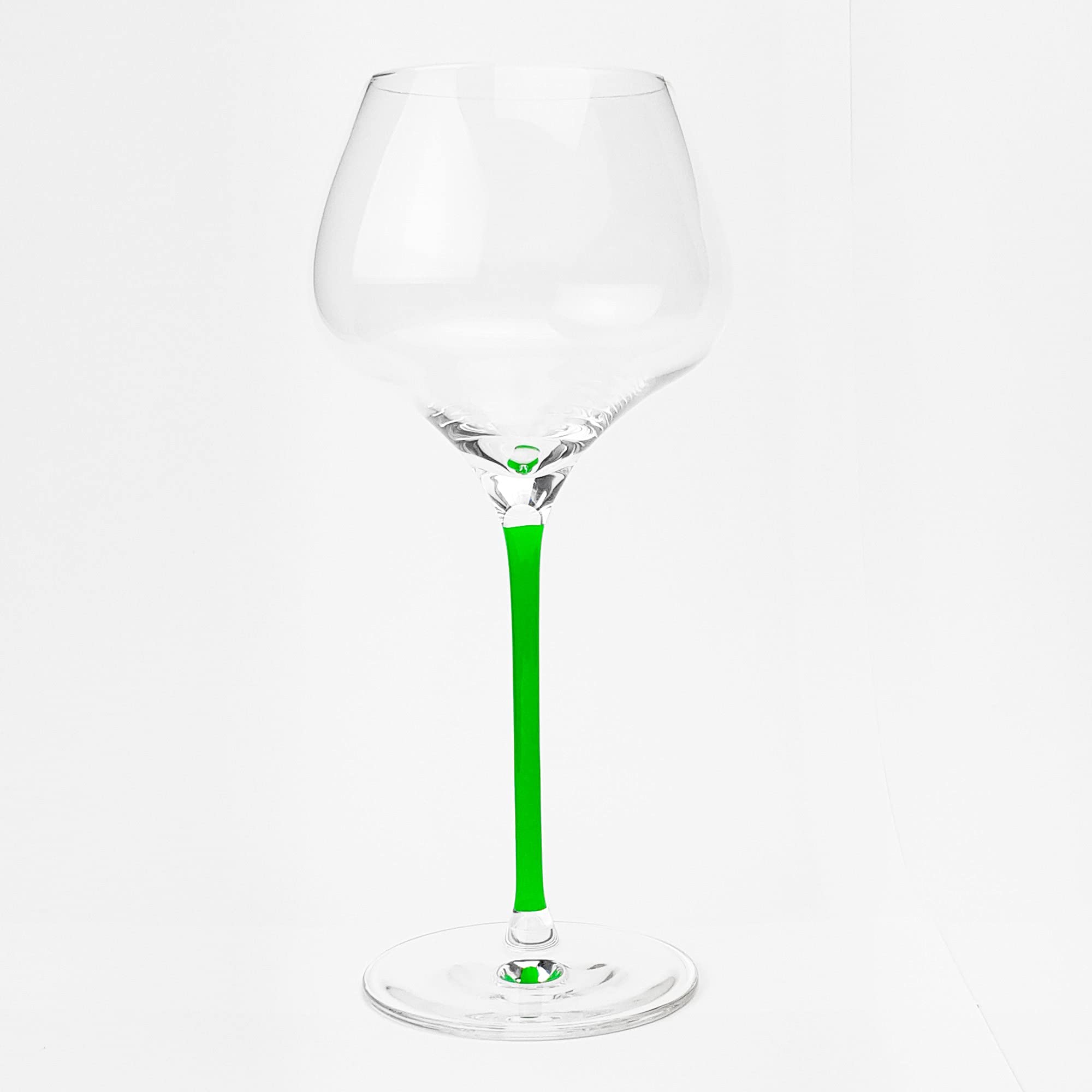 6 Verres Grand Sommelier d'Alsace avec Jambe Verte