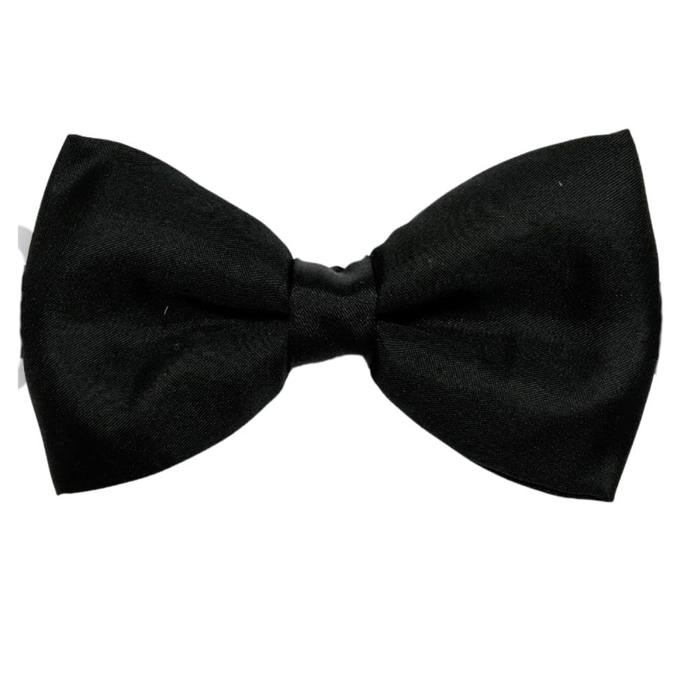 Classic Black Pre-Tied Silk Bow Tie for Men – Formal Wear Essential-image-18
