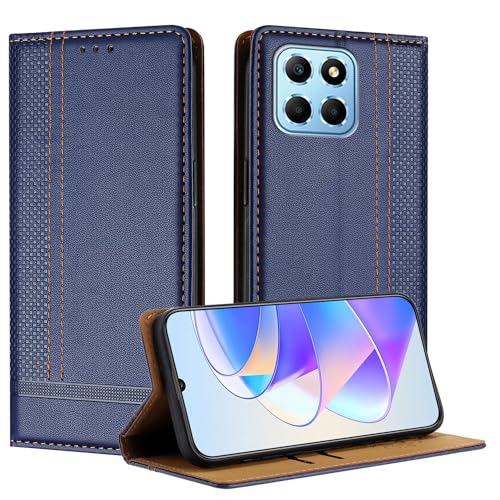 Mo-Beauty Funda para Huawei Honor X8 5G / Honor X6 5G / Honor 70 Lite 5G, Tipo Libro Leather Flip Carcasa Wallet para Honor 70 Lite 5G con [magnético][Soporte][Ranura Tarjeta] (Azul)