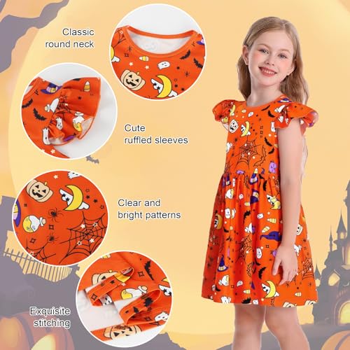 Vestido casual para niñas verano manga corta miniatura 4