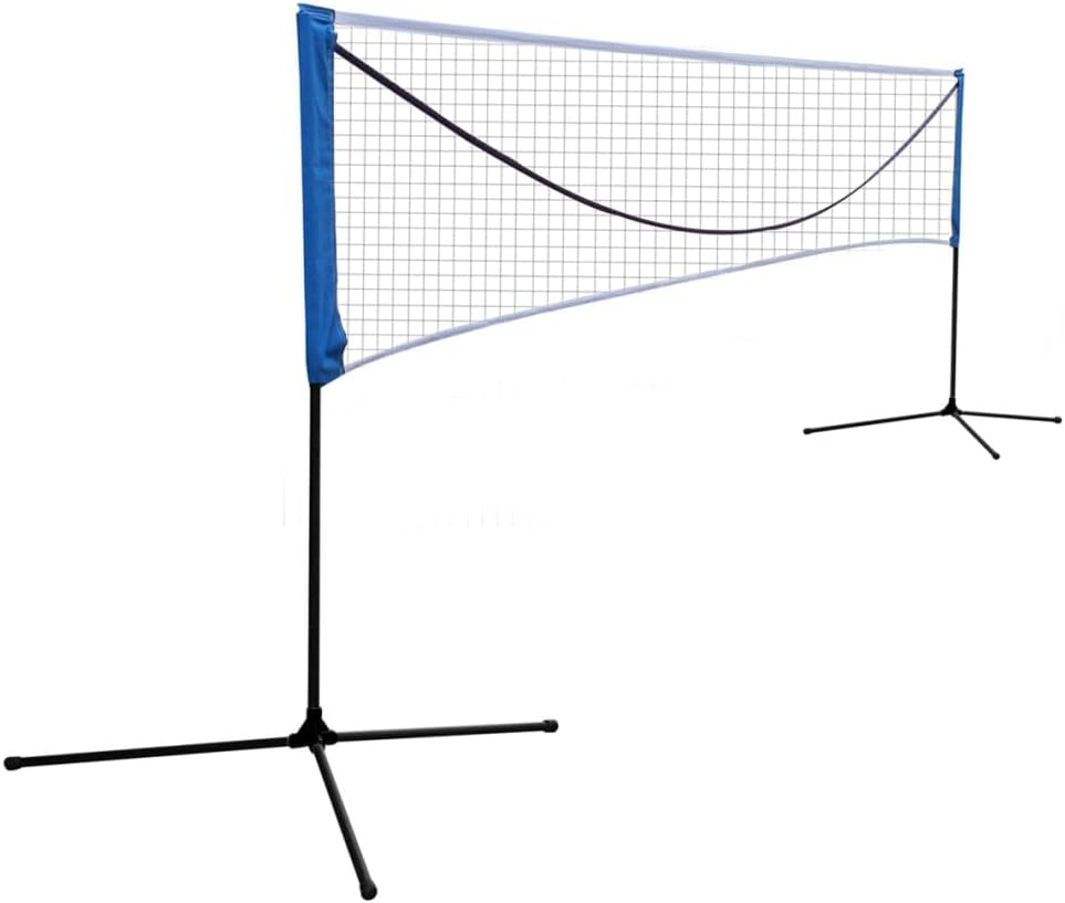 Portable 10.2 FT Tennis Badminton Volleyball Net Set with Carry Bag and Steel Poles for Outdoor Indoor Use