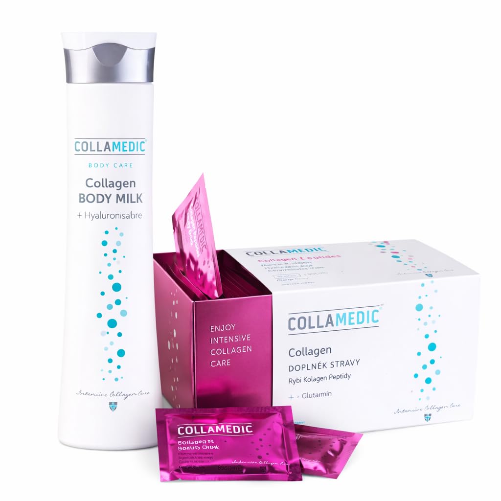 Collagen Beauty Duo für Frauen – Collagen Drink + Body Lotion – Kollagen & Hyaluron Beauty Set – Geschenk für Frauen ab 35