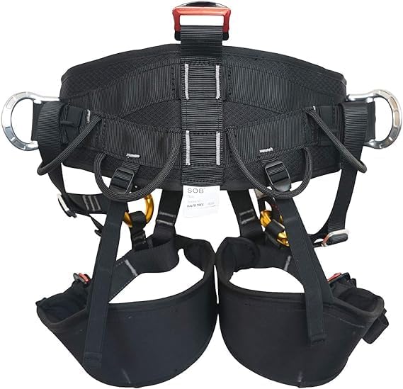 SOB Imbracatura Arrampicata, Imbrago Arrampicata per Mezzo Corpo, Imbracatura Anticaduta per Speleologia l'alpinismo Protezione Anticaduta All'Aperto - 5