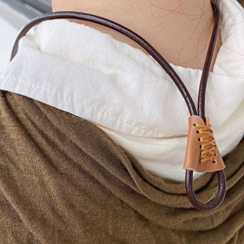 Teegxddy Occhiali Cinturino in Pelle, Utilizzato