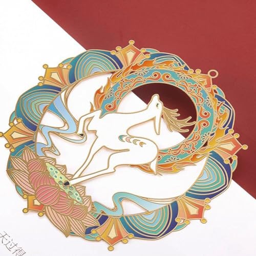 Marque-page de style chinois en métal pour protéger et marquer vos pages