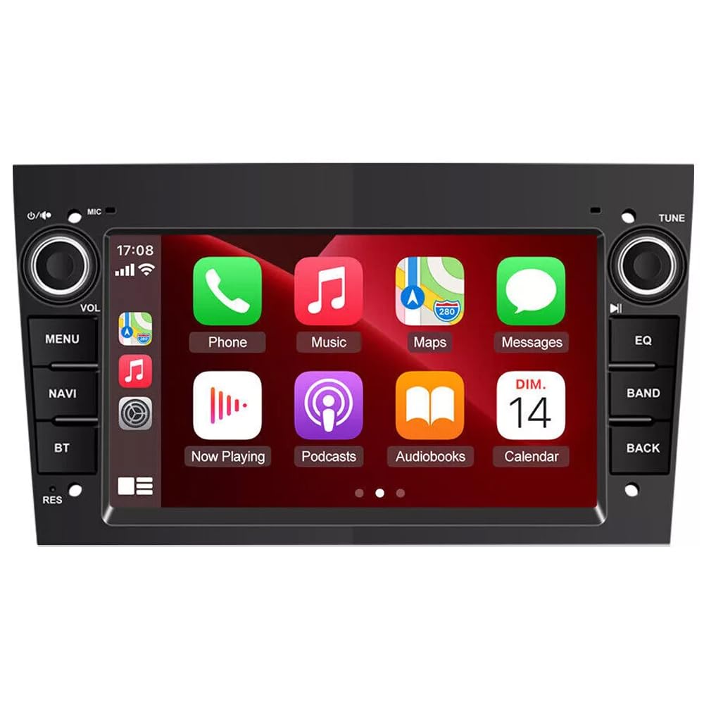 2+64G Android 14 Autoradio für Opel Vauxhall Combo 2004-2011 mit Wireless Carplay Android, 7 Zoll Touchscreen Car Display 2 Din Radio Stereo Bluetooth Rückfahrkamera Head Unit Mirror Link FM/RDS