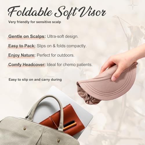 Image of 6 Pcs Chemo Cancer Hat for Women Breathable Bamboo Newsboy Baseball Cap Soft Headwear for Cancer Patient Hair Loss