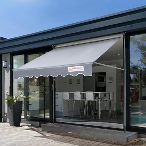 Vevor MANUAL RETRACTABLE AWNING 118×47IN Manual Retractable Awning, 118 Inch Outdoor Retractable Patio Awning Sunshade Shelter thumb #7