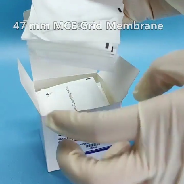 Image of MCE Membrane Filter, Sterile MCE Gridded Membrane Filter, Diameter: 47 mm, Pore: 0.22 Micron,Pack of 100