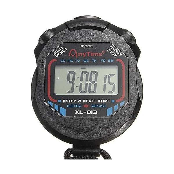 Chronomètre Sportif pour Gym, Football, entraîneur, Arbitre et Sports en général. du Cou et Donc avec Une Dentelle Professionnelle. Temps très Petit chronomètre Exercices d&rsquo;entraînement de Gym