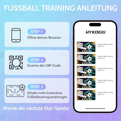 Fussball Matte Mit Fussballtrainer 90x60cm Rutschfest Silent Fussballmatte Training Kinder – Trainingsmatte Für Ballkontrolle & Schritt-übungen Stoßdämpfende Fußball Trainingsmatte Trainingszubehör