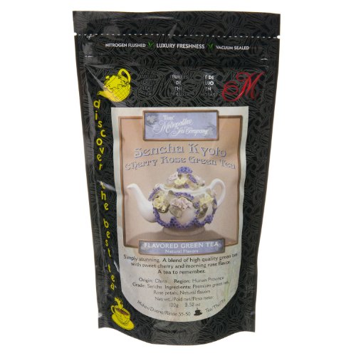 The Metropolitan Tea Company 771541816848 Metropolitan Tea Discovery Loose Tea Pack, Kyoto Cherry Rose Flavored Green cover