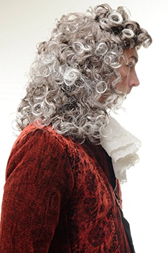 Perruque Mullet Carnaval Brun Gris Argent WIG ME UP AD-002-P4T309 - 4