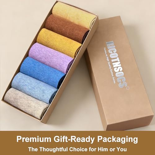 Image of Womens Ankle Socks Cotton No-Show Comfortable Low-Cut Liner Kraft Paper Gift Box