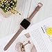 TOYOUTHS Leather Strap Compatible with Fitbit Versa/Versa 2 Bands Women Men Slim Genuine Leather Wristbands Replacement for Versa Lite Edition/Versa SE Accessorie Pink (Gray+Rose Gold Buckle)