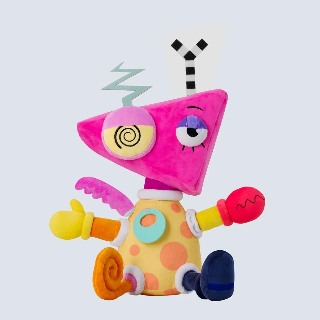 OURDUOJIN (6PCS) Amazing digital circus Gummigoo plush, new Q-version cute digital circus doll dinosaur, suitable for anime fans as a collection gift, children's room decoration plush