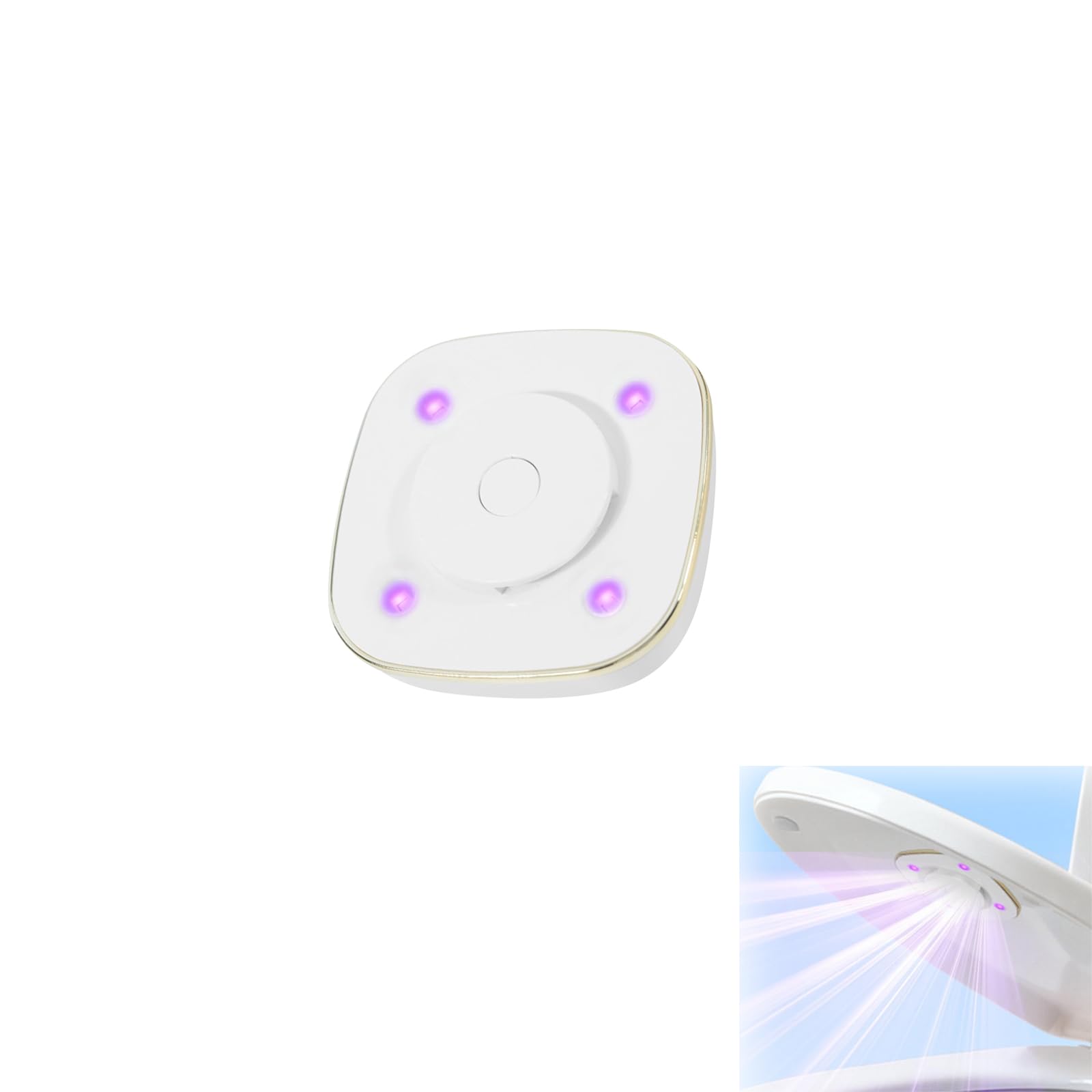 Toilet Cleaning Bowl Lights Inside Toilet, Toilet Bowl UVC UV Automatic Sensor Lamp, 120° Wide-Angle Illumination, Rechargeable for Home, Hotel, Dormitory Toilet Wardrobe Shoe Cabinet (1PC)