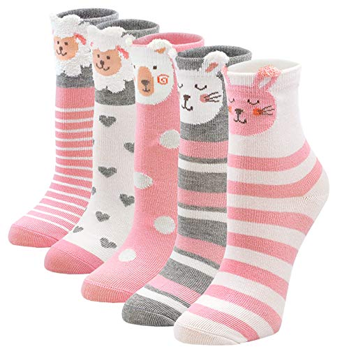 LOFIR Kinder Socken Mädchen Bunte Strümpfe aus Baumwolle...