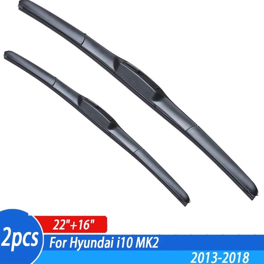 Escobillas limpiaparabrisas Delanteras para Hyundai I10 Mk2 2013-2018, limpiaparabrisas, Ventana 22 +16