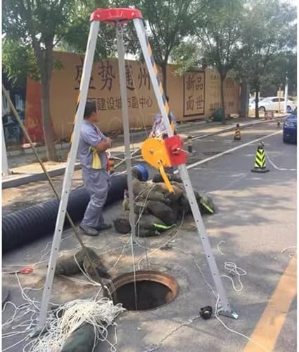 Emergency Rescue Tripod Kit for Confined SpacesDurable Aluminum Lifting & Sewer Rescue Equipment Construction Tripod for Tunnel Use Safety Gear for First Responders